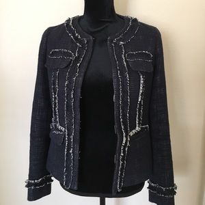 Katherine Barclay Navy and White Blazer